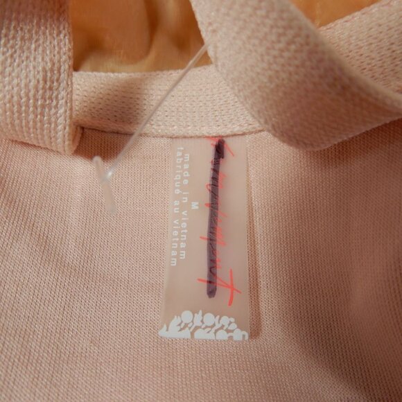 FREE PEOPLE MOVEMENT Summer Breeze Sweat Hoodie Crop Jacket Windbreaker M Pink - Picture 9 of 10
